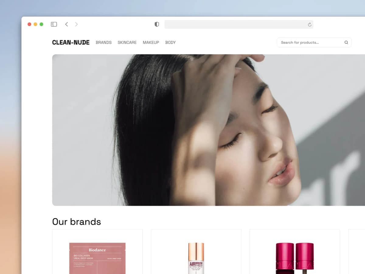 Clean Nude E-commerce